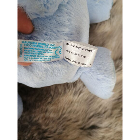 Ebba - Small Blue Dewey - 12.5" Sky Bunny - Playful Baby Stuffed Plush Animal‎ - Picture 6 of 6